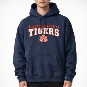 Auburn Univeristy Tigers Hooded Vintage Style  Sweatshirt L